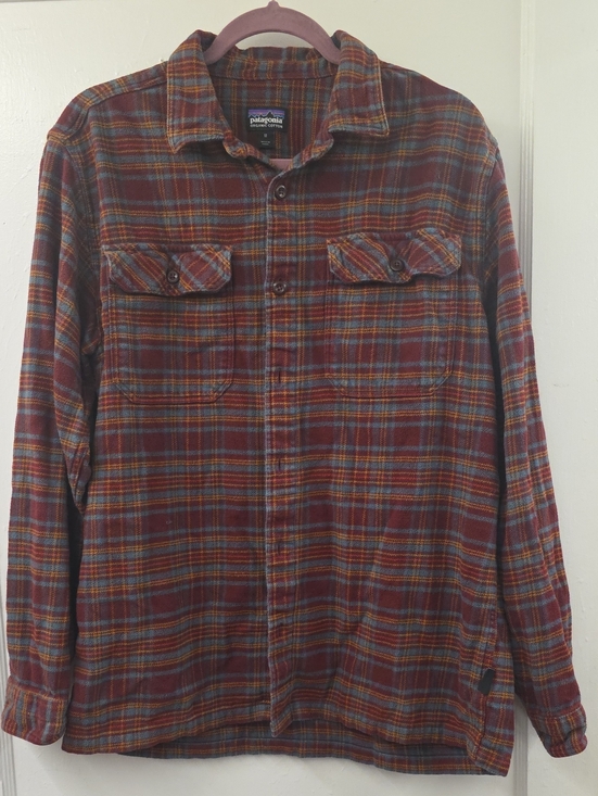 Patagonia Other - Patagonia Fjord Flannel Shirt Men's Medium Organic Cotton Plaid Button Front